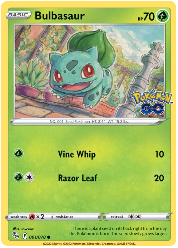 Pokemon Sword and Shield Pokemon Go #1-70 Choose Yours