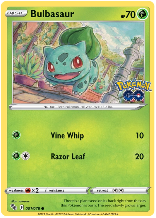 Pokemon Sword and Shield Pokemon Go #1-70 Choose Yours