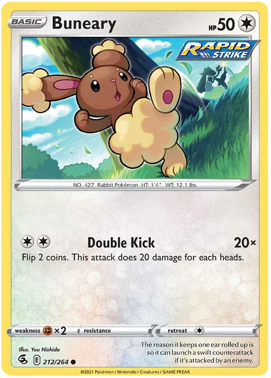 Sword and Shield Fusion Strike 212  Buneary