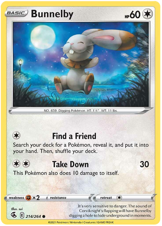 Sword and Shield Fusion Strike 214  Bunnelby