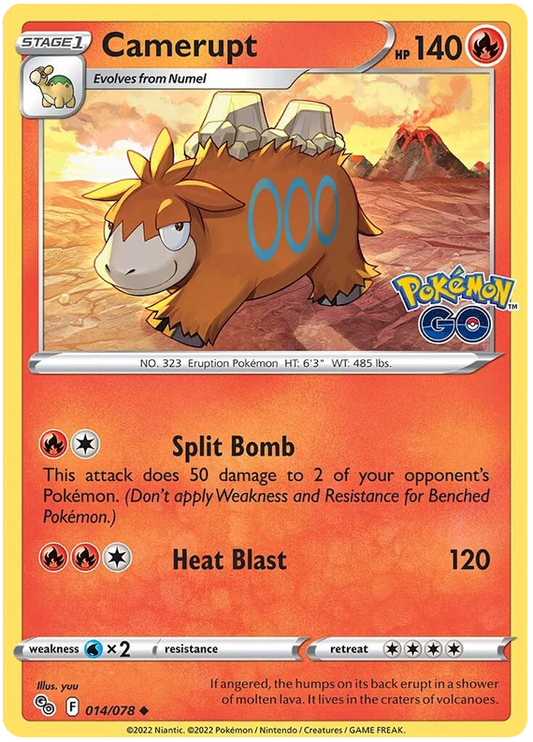 Sword and Shield Pokemon Go 14  Camerupt