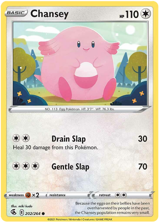 Sword and Shield Fusion Strike 202  Chansey