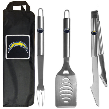 NFL Team 3 Piece Steel BBQ Set - Assorted Teams Choose Your