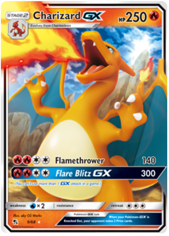 Sun and Moon Hidden Fates - 009 Charizard GX