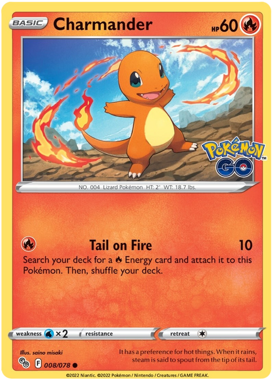 Sword and Shield Pokemon Go 08  Charmander