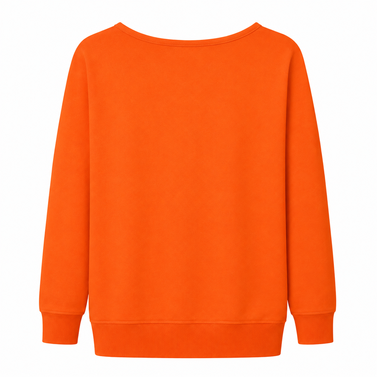 Halloween Pumpkin Oversized Crewneck Sweater, Orange Size Large