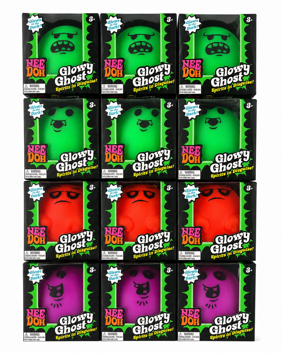 NeeDoh Glowy Ghost Glow in the Dark Sensory Toy Assorted Styles