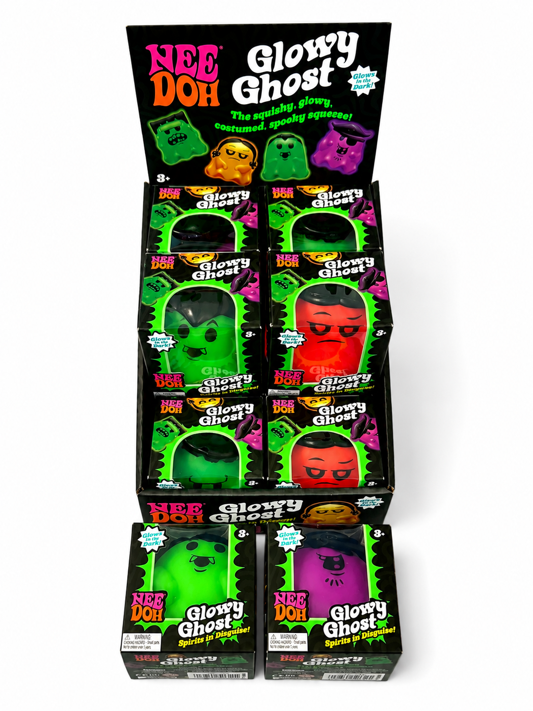 NeeDoh Glowy Ghost Glow in the Dark Sensory Toy Assorted Styles