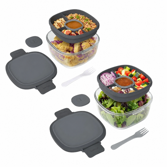 Bentgo Glass Salad Container, 2 Pack