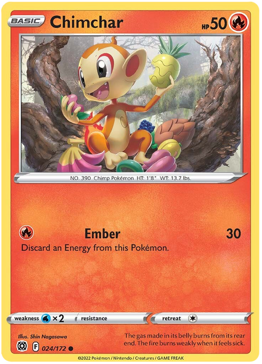 Sword and Shield Brilliant Stars 024  Chimchar