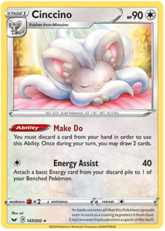 Sword and Shield Sword & Shield 147  Cinccino