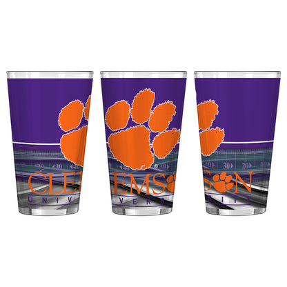NCAA Teams 16 oz Pint Glass - Assorted Team & Style Choose your