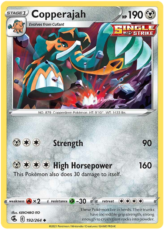 Sword and Shield Fusion Strike 192  Copperajah