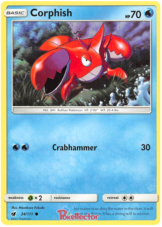Sun and Moon Crimson Invasion - 024 Corphish