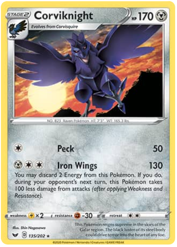 Sword and Shield Sword & Shield 135  Corviknight