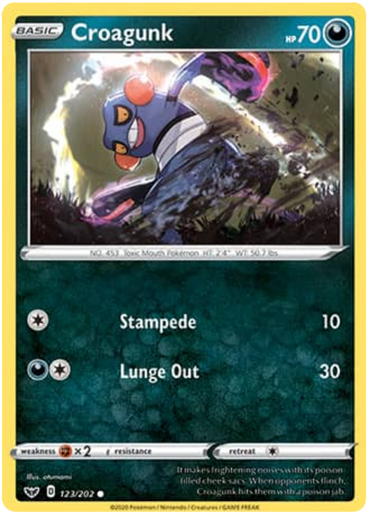 Sword and Shield Sword & Shield 123  Croagunk