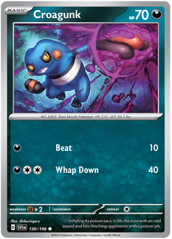 Scarlet and Violet Scarlet & Violet - 130 Croagunk