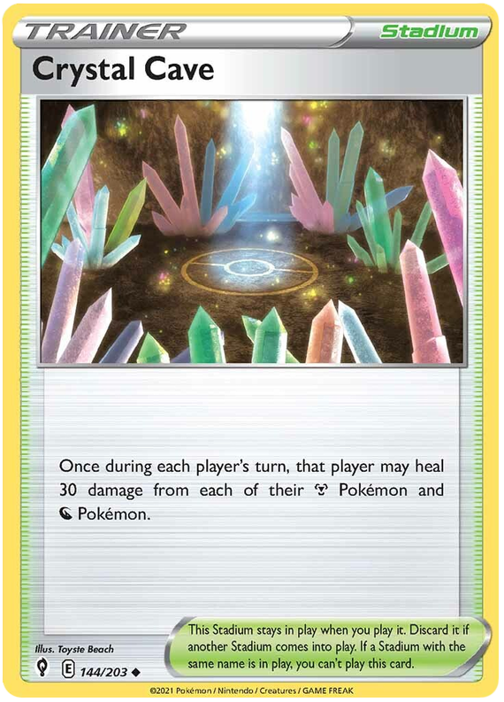 Sword and Shield Evolving Skies 144  Crystal Cave