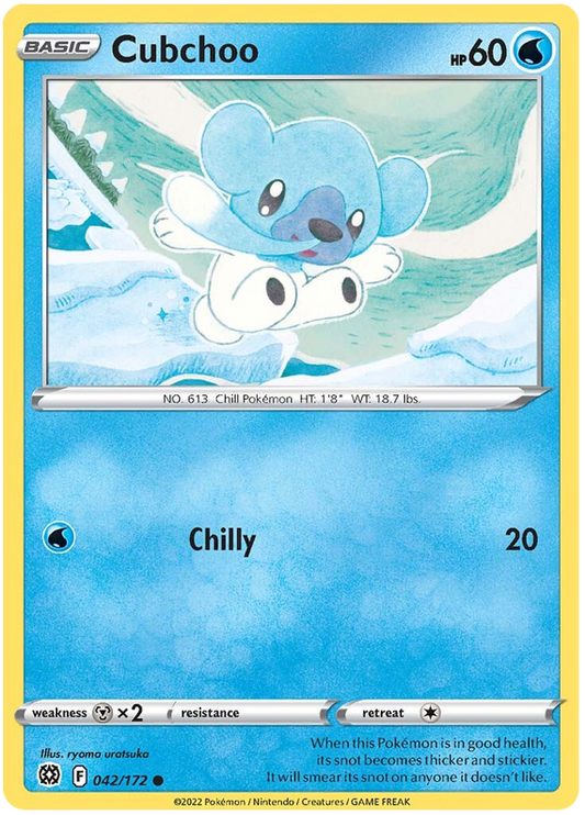 Sword and Shield Brilliant Stars 042  Cubchoo