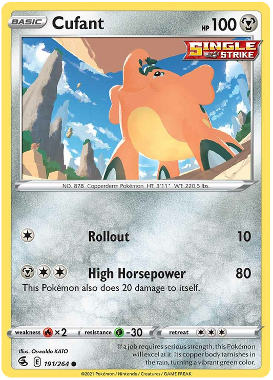 Sword and Shield Fusion Strike 191  Cufant
