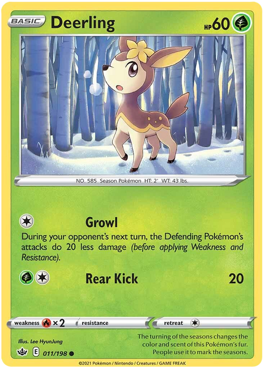 Sword and Shield Chilling Reign 011  Deerling