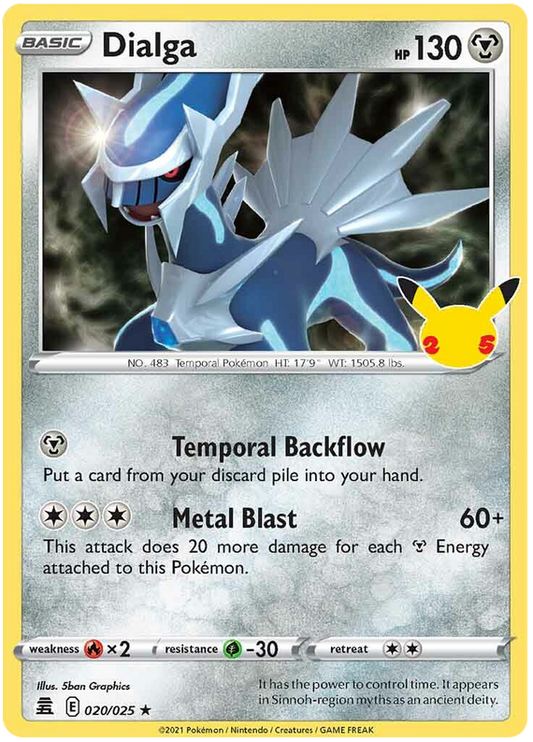 Sword and Shield Celebrations 20  Dialga