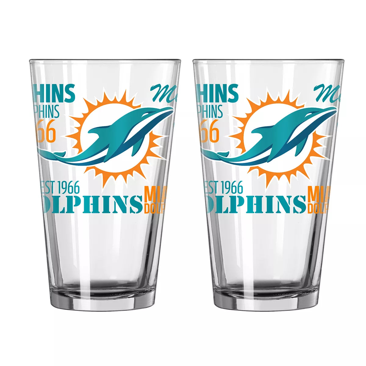 NFL Teams 16 oz Pint Glass - Assorted Team & Style Choose your