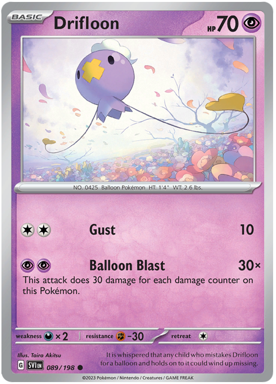 Scarlet and Violet Scarlet & Violet - 089 Drifloon