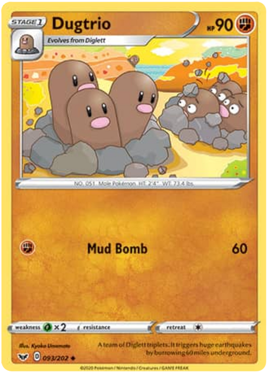 Sword and Shield Sword & Shield 093  Dugtrio