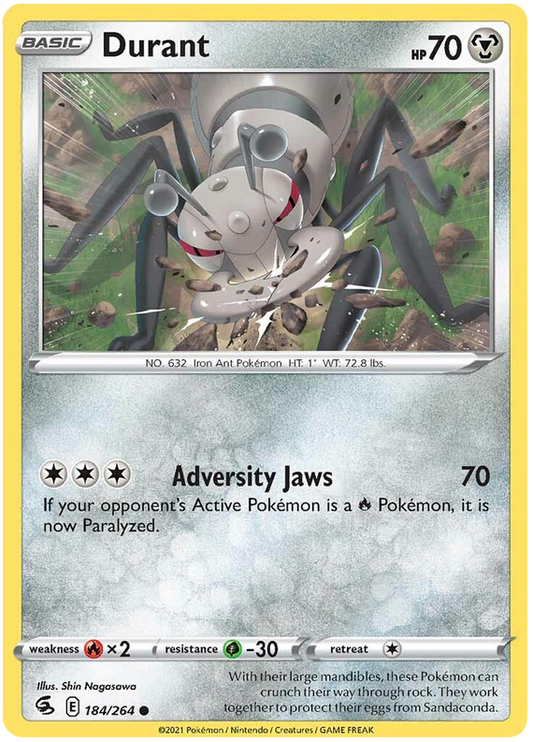 Sword and Shield Fusion Strike 184  Durant