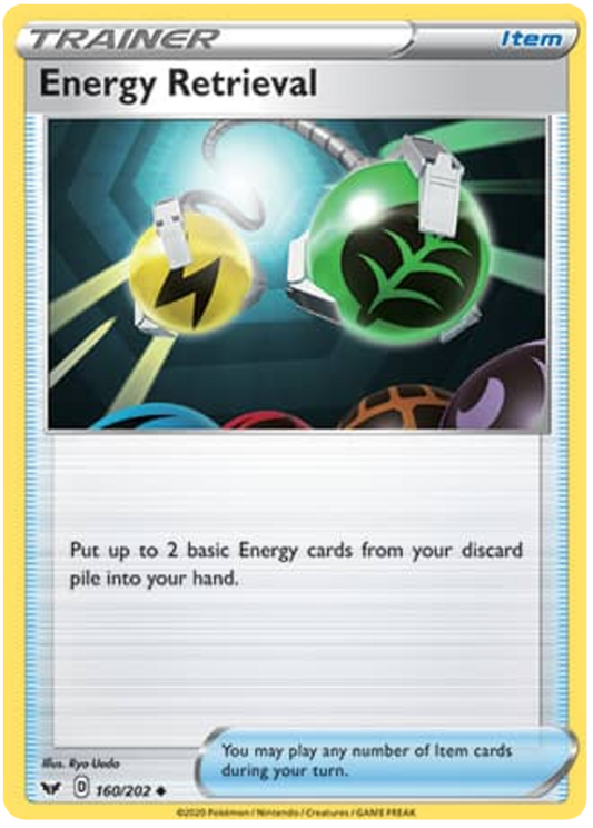 Sword and Shield Sword & Shield 160  Energy Retrieval