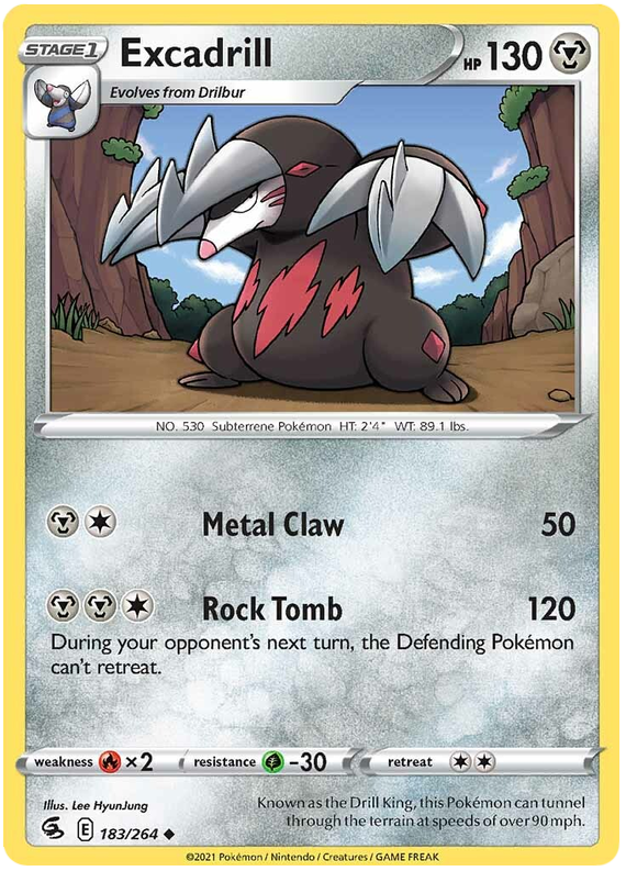 Sword and Shield Fusion Strike 183  Excadrill