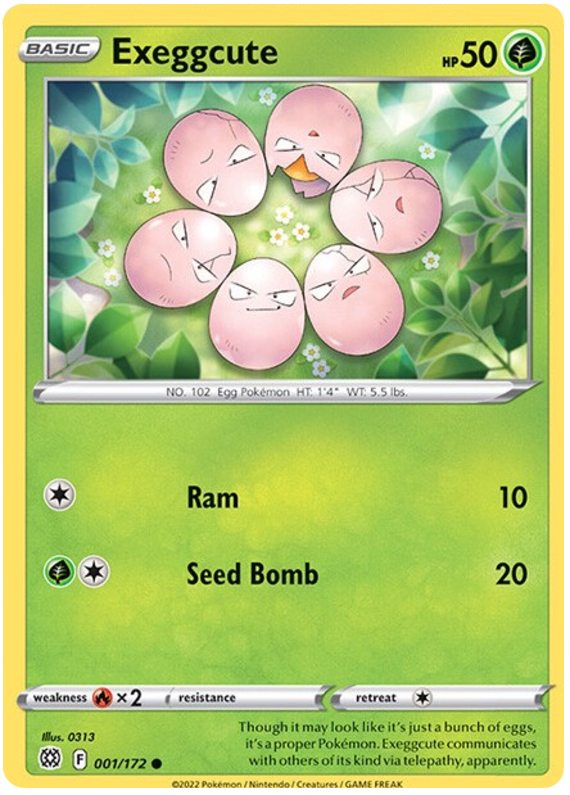Sword and Shield Brilliant Stars 001  Exeggcute