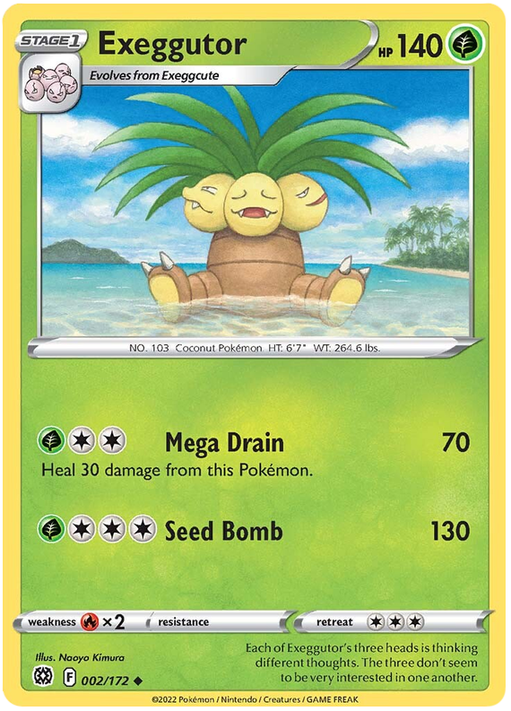Sword and Shield Brilliant Stars 002  Exeggutor