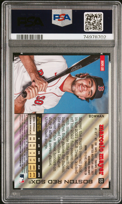 2022 Bowman Heritage Marcelo Mayer Chrome #BHP-133 Prospect Boston Red Sox