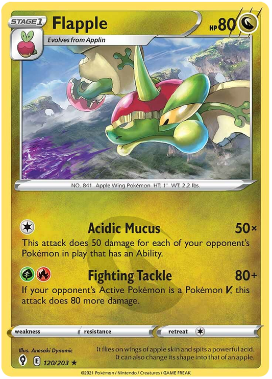 Sword and Shield Evolving Skies 120  Flapple