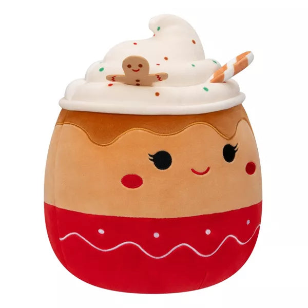 Squishmallows Ginger the Gingerbread Latte 11" 2023 Christmas RARE Edition Stuffed Plush