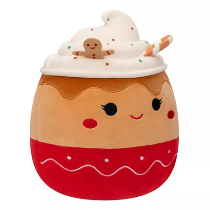 Squishmallows Ginger the Gingerbread Latte 11" 2023 Christmas RARE Edition Stuffed Plush