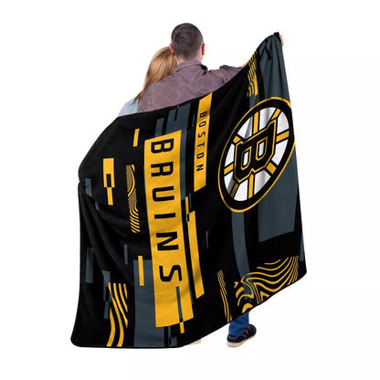 NHL Boston Bruins 60" x 80" Digitize Raschel Throw Blanket
