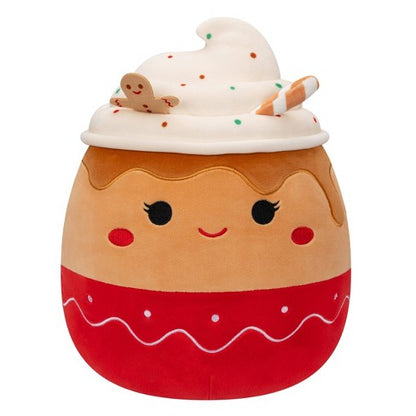 Squishmallows Ginger the Gingerbread Latte 11" 2023 Christmas RARE Edition Stuffed Plush