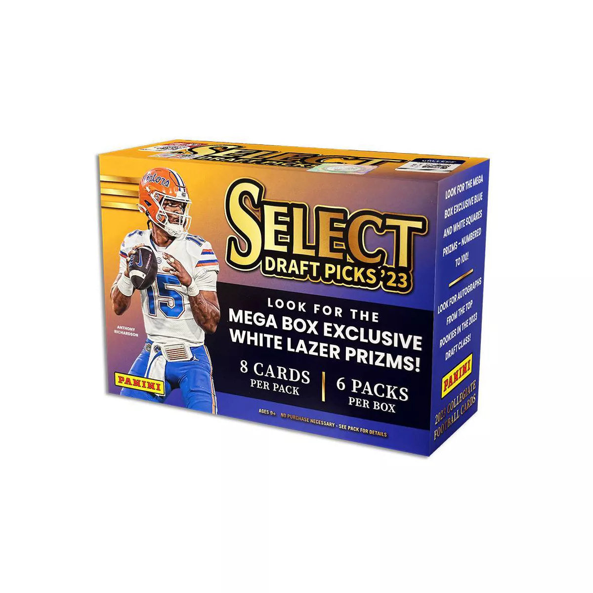 2023 Panini Select Draft Picks Football Trading Card Mega Exclusive Box