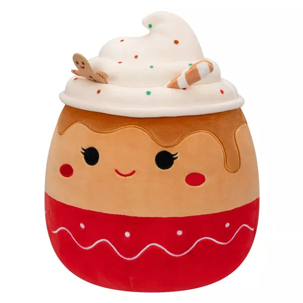 Squishmallows Ginger the Gingerbread Latte 11" 2023 Christmas RARE Edition Stuffed Plush