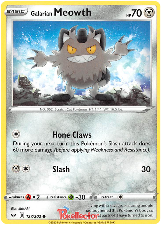 Sword and Shield Sword & Shield 127  Galarian Meowth