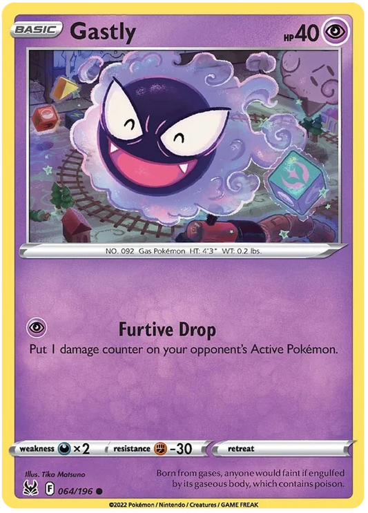 Sword and Shield Lost Origin 064 Gastly