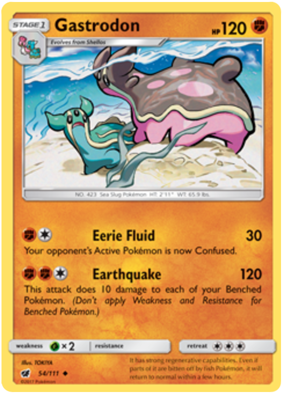 Sun and Moon Crimson Invasion - 054 Gastrodon