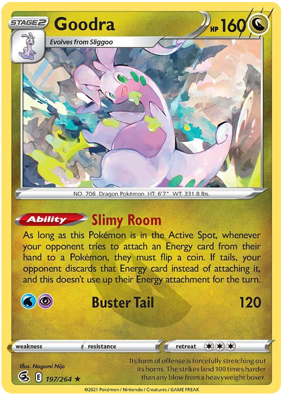 Sword and Shield Fusion Strike 197  Goodra