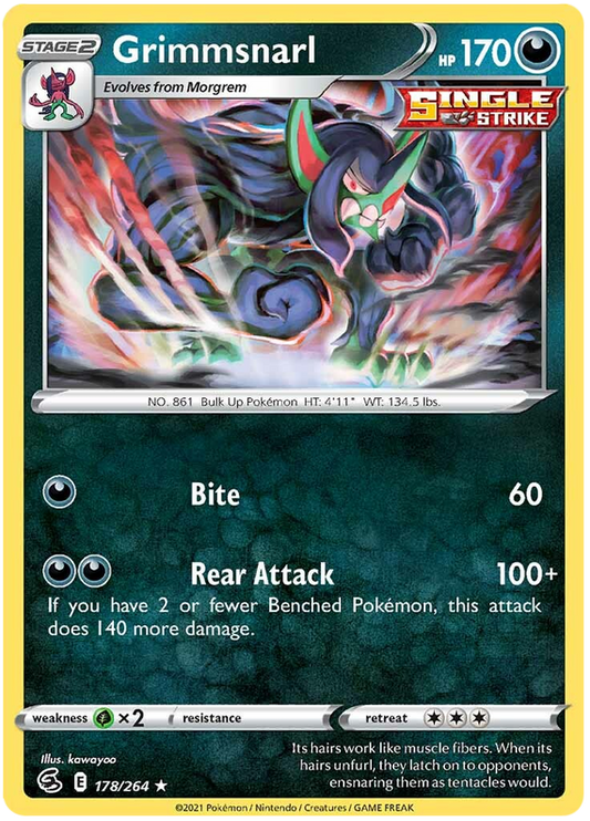 Sword and Shield Fusion Strike 178  Grimmsnarl