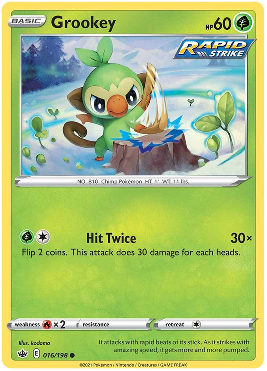 Sword and Shield Chilling Reign 016  Grookey
