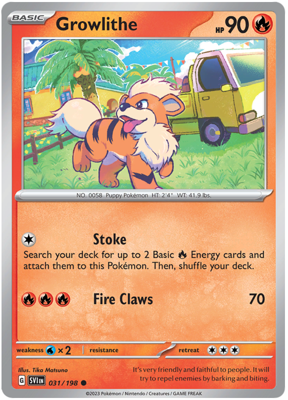 Scarlet and Violet Scarlet & Violet - 031 Growlithe