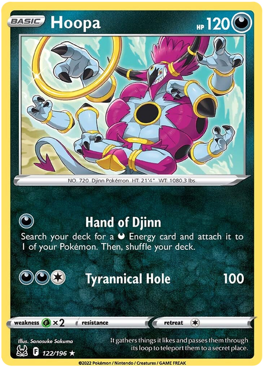 Sword and Shield Lost Origin 122  Hoopa